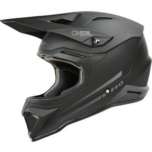 Casco de motocross infantil O'Neal 3SRS Solid negro mate