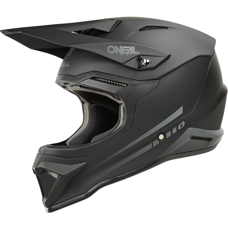 Casco de motocross infantil O'Neal 3SRS Solid negro mate