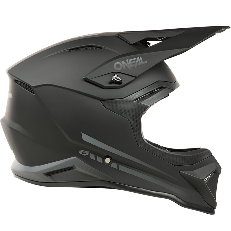 Casco de motocross infantil O'Neal 3SRS Solid negro mate