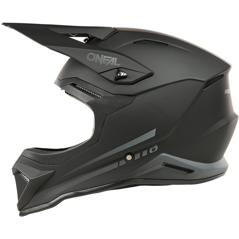 Casco de motocross infantil O'Neal 3SRS Solid negro mate