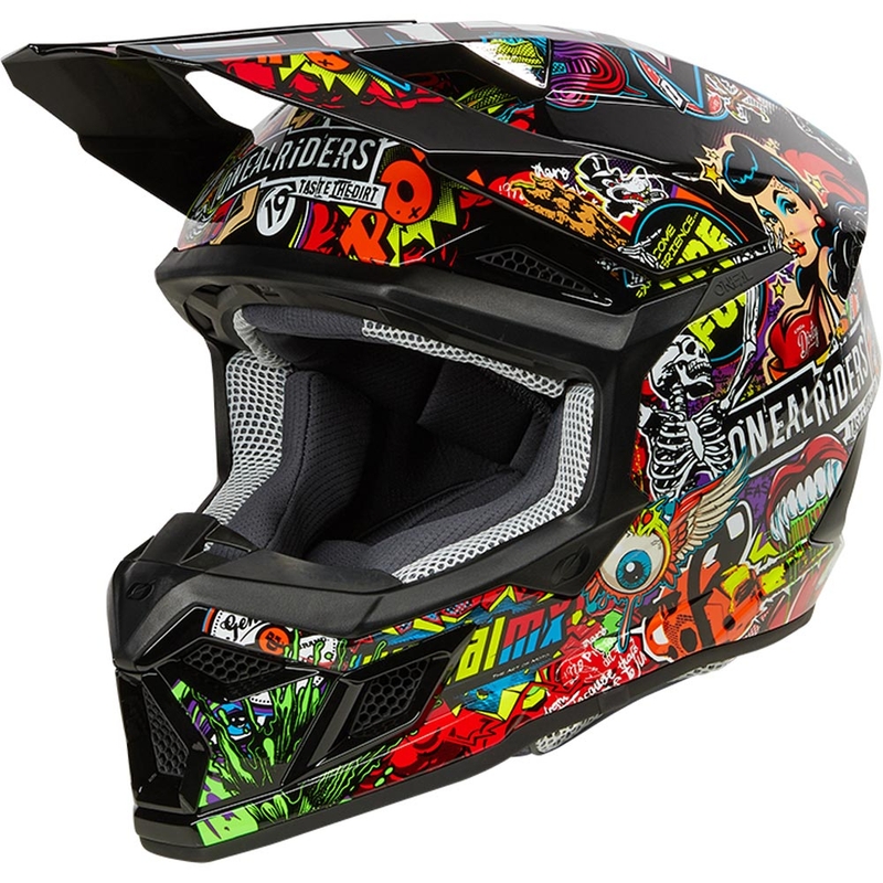 Casco de motocross infantil O'Neal 3SRS Crank mate multicolor