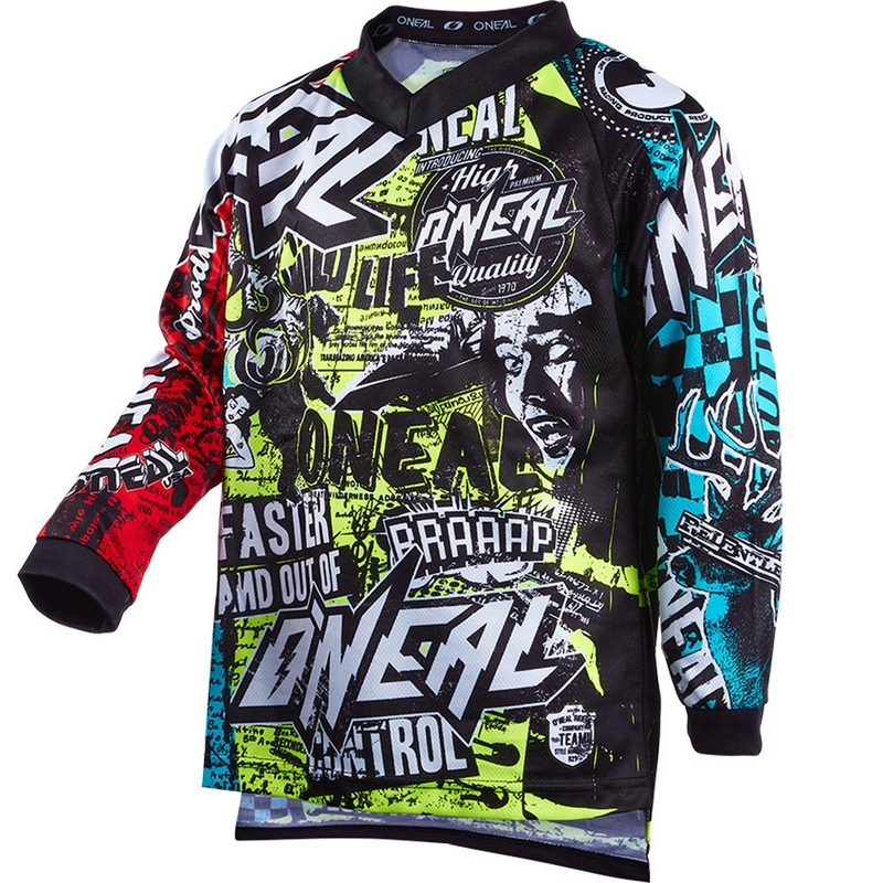 Camiseta de motocross multicolor para niños O'Neal Element Wild
