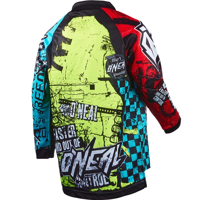 Camiseta de motocross multicolor para niños O'Neal Element Wild