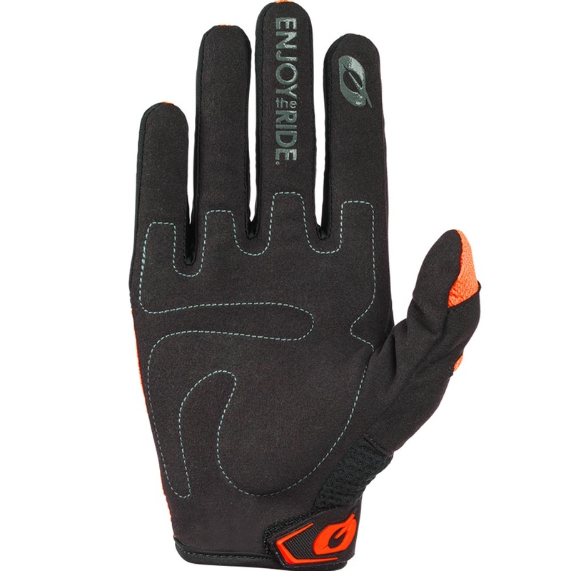 Guantes de motocross para niños O´Neal Element Racewear, color negro y naranja.