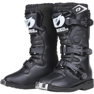 Botas de motocross O´Neal Rider PRO para niños, color negro.