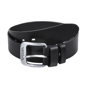 Cinturón de piel con hebilla RSA negro