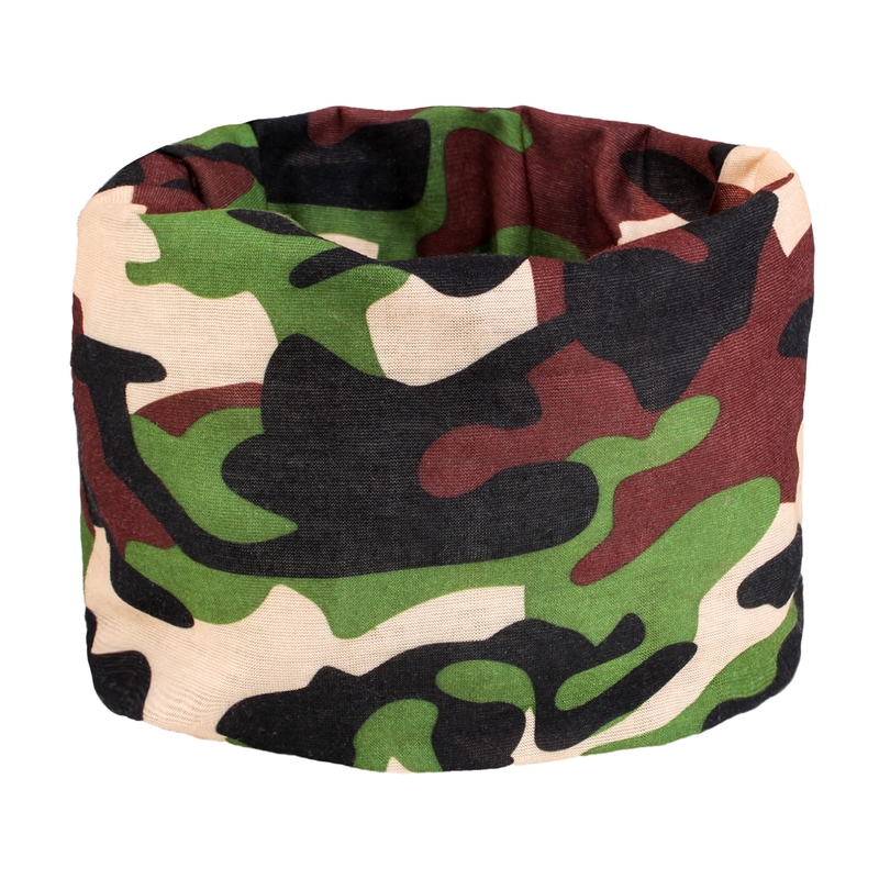 Pañuelo multifuncional para moto RSA Camo verde