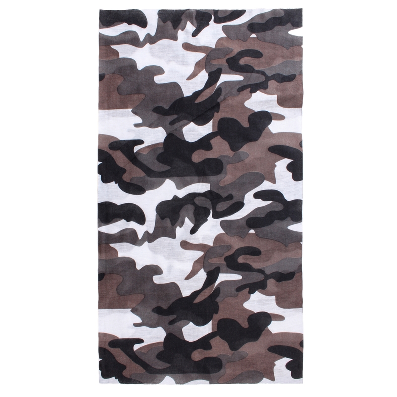 Pañuelo multifuncional para moto RSA Camo gris