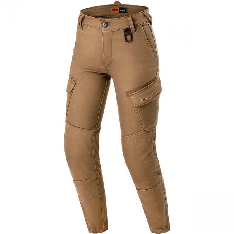 Pantalones de moto Shima Recon para mujer, color arena.