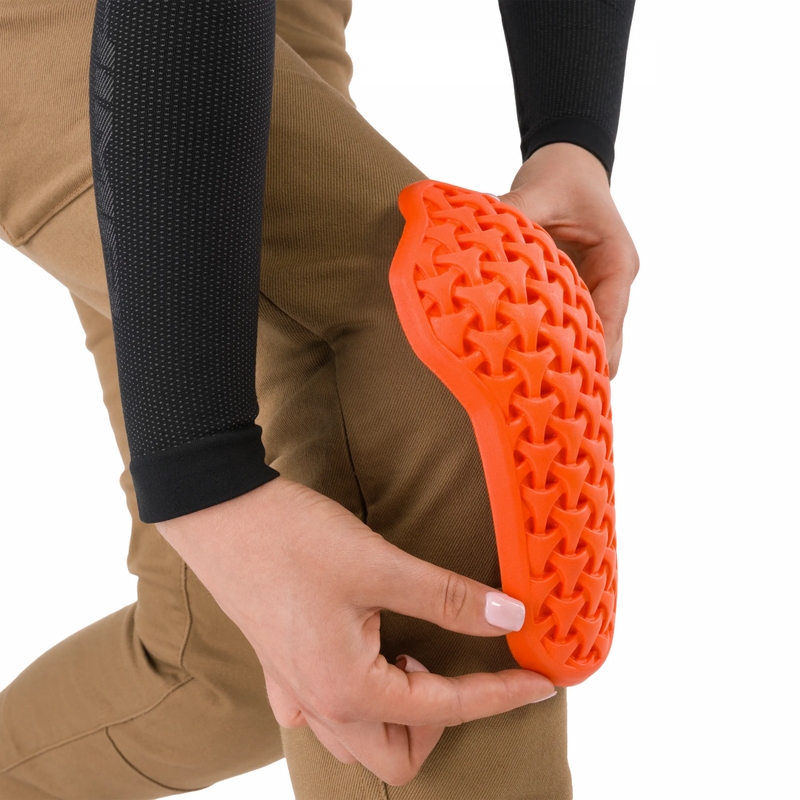 Pantalones de moto Shima Recon para mujer, color arena.