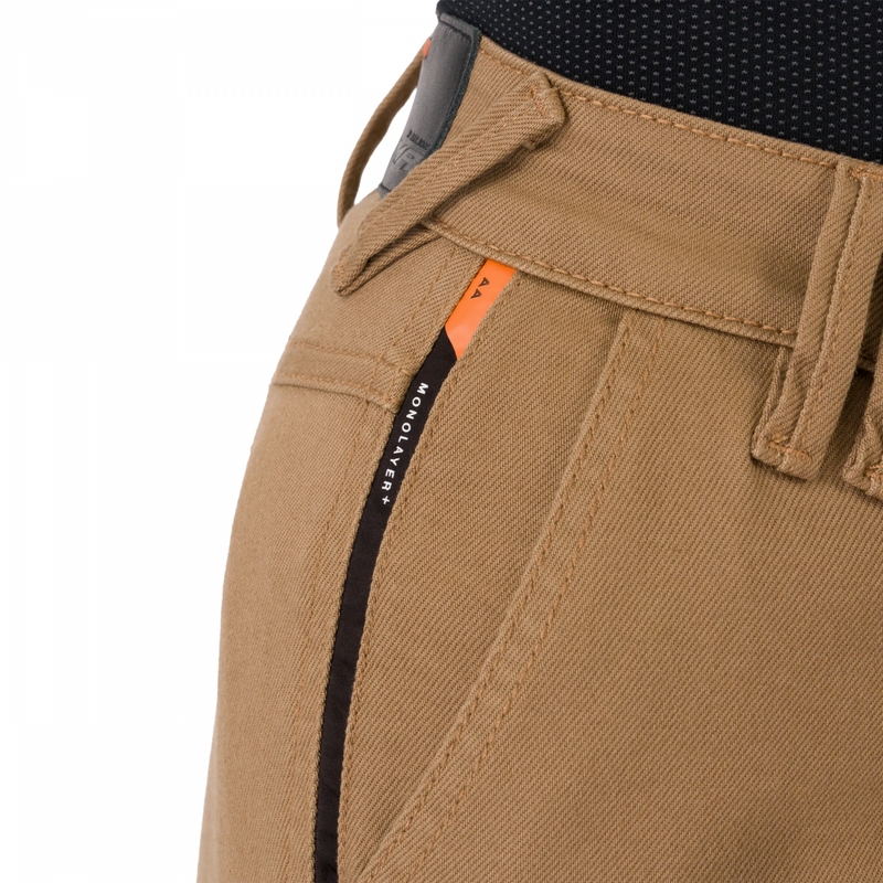 Pantalones de moto Shima Recon para mujer, color arena.