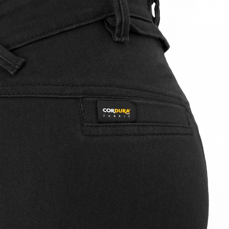 Pantalones vaqueros de moto cortos para mujer Shima Recon negros