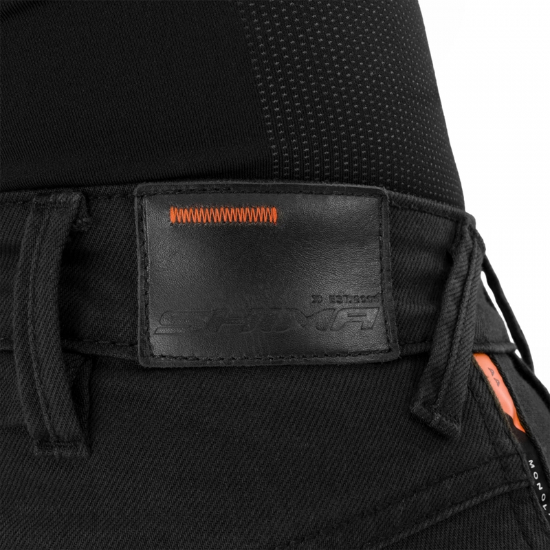 Pantalones vaqueros de moto cortos para mujer Shima Recon negros