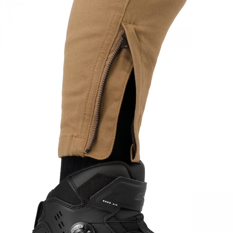 Pantalones vaqueros de moto cortos para mujer Shima Recon color arena