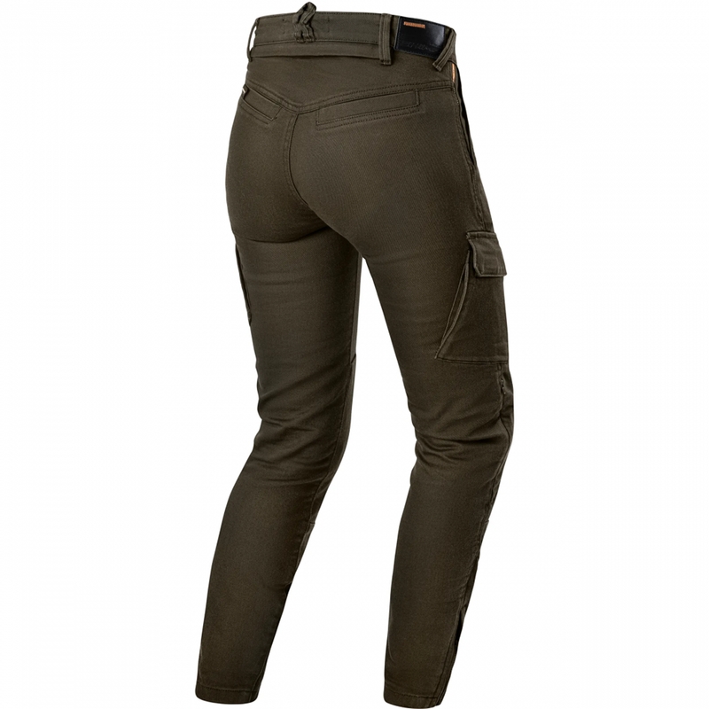 Pantalones vaqueros de moto cortos para mujer Shima Recon verdes