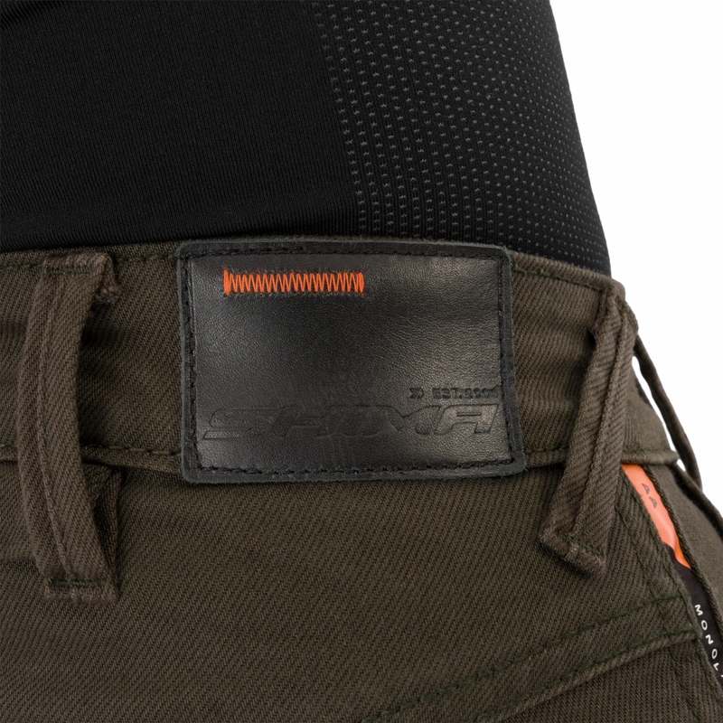 Pantalones vaqueros de moto cortos para mujer Shima Recon verdes