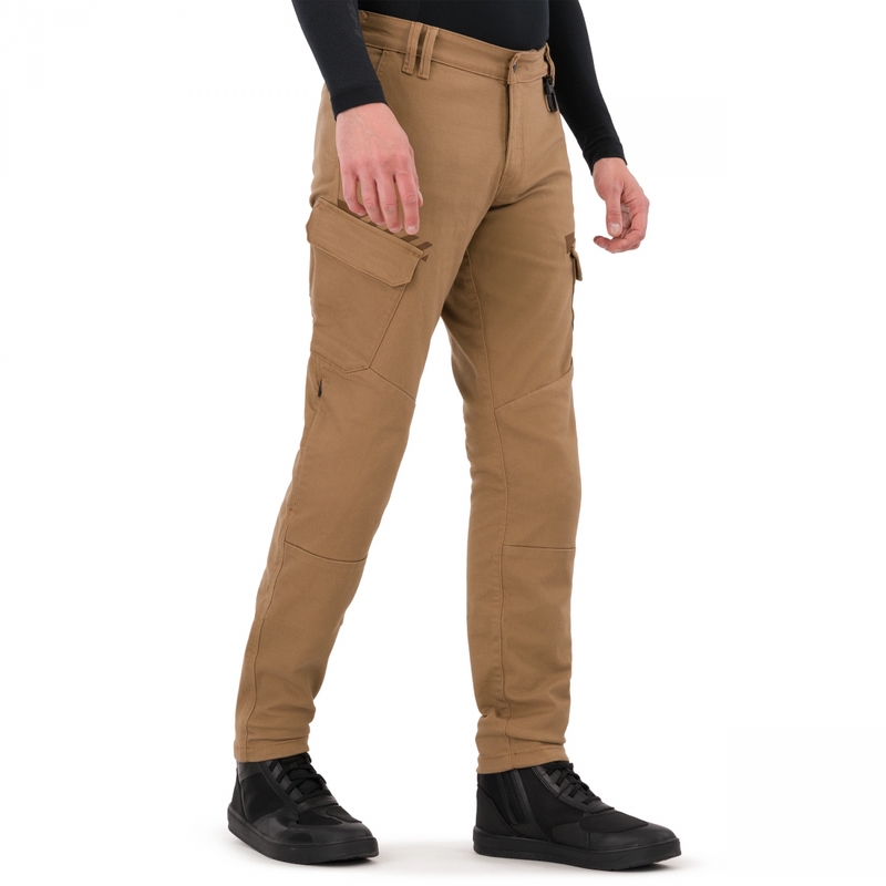 Pantalones vaqueros de moto Shima Recon de corte extendido color arena