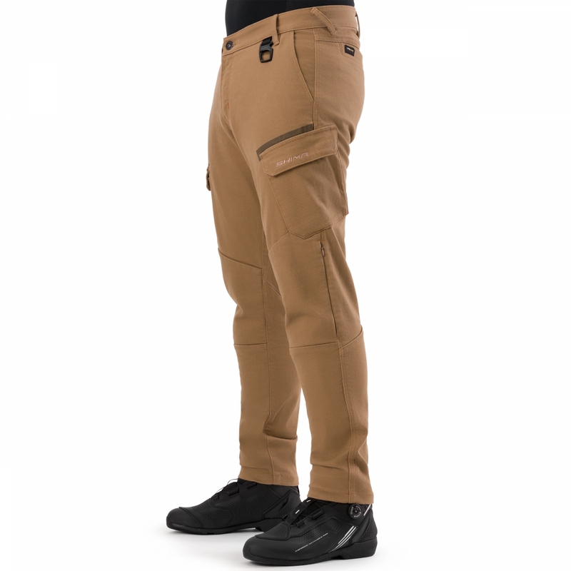 Pantalones vaqueros de moto Shima Recon de corte extendido color arena