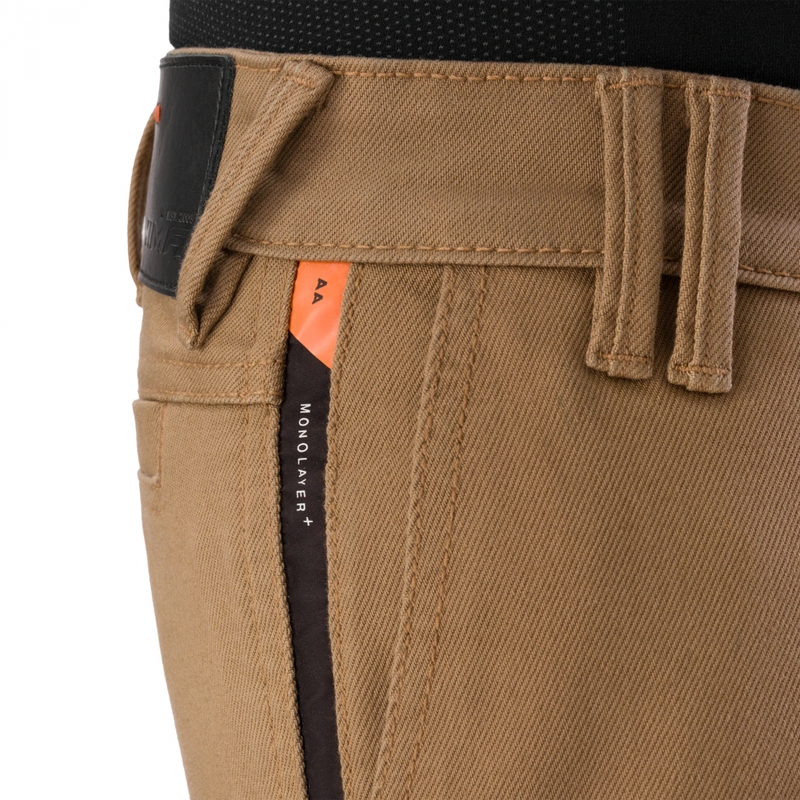 Pantalones vaqueros de moto Shima Recon de corte extendido color arena