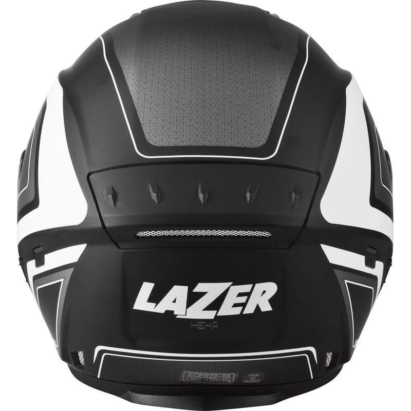 Casco de moto abierto Lazer Tango Hexa blanco y negro
