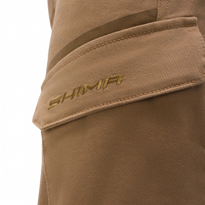 Pantalones vaqueros de moto Shima Recon de corte extendido color arena