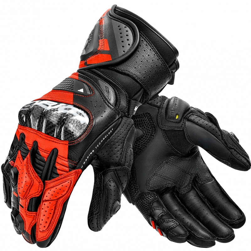 Guantes de moto Shima RS-3 rojo flúor