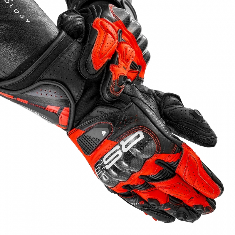 Guantes de moto Shima RS-3 rojo flúor