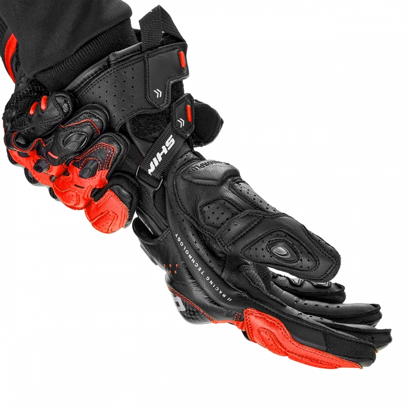 Guantes de moto Shima RS-3 rojo flúor