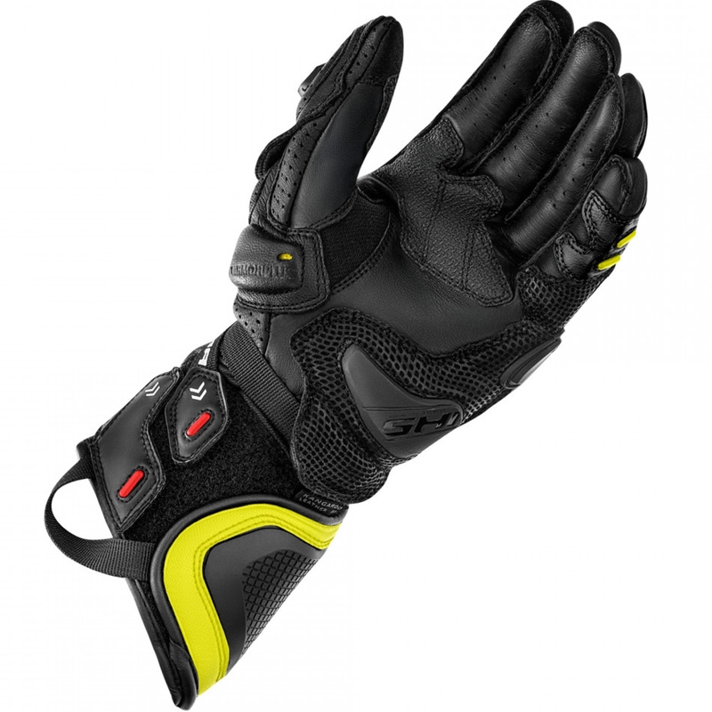 Guantes de moto Shima RS-3 amarillo flúor