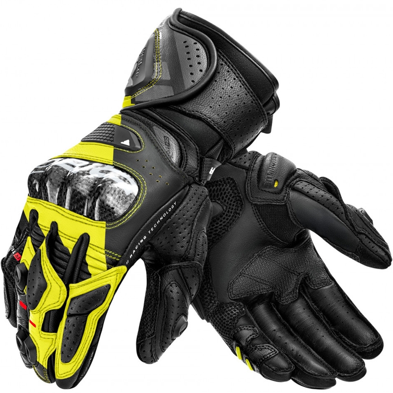 Guantes de moto Shima RS-3 amarillo flúor