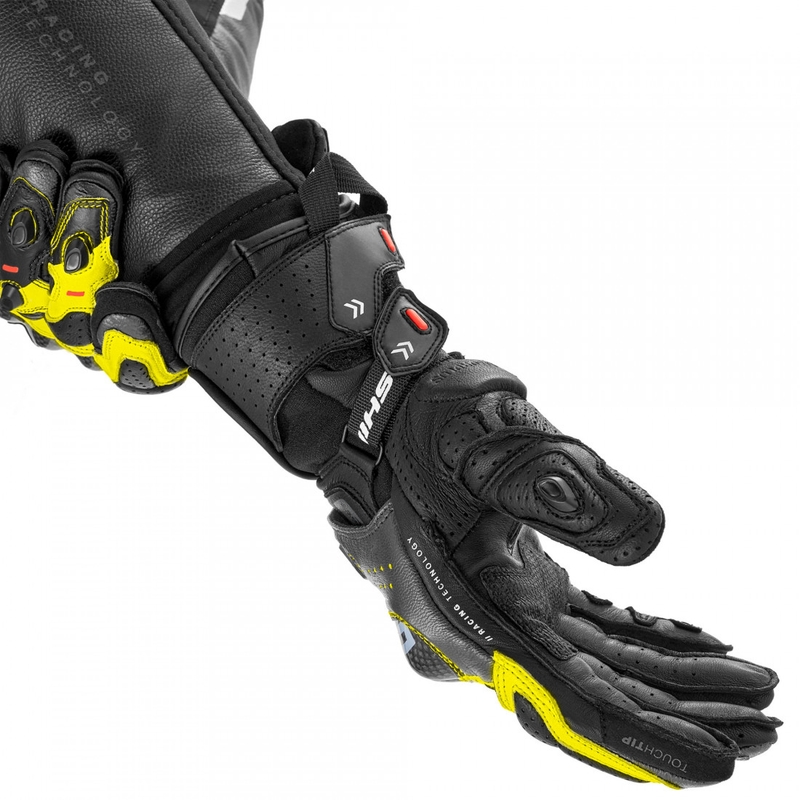 Guantes de moto Shima RS-3 amarillo flúor