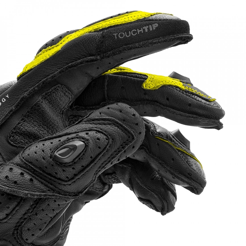 Guantes de moto Shima RS-3 amarillo flúor