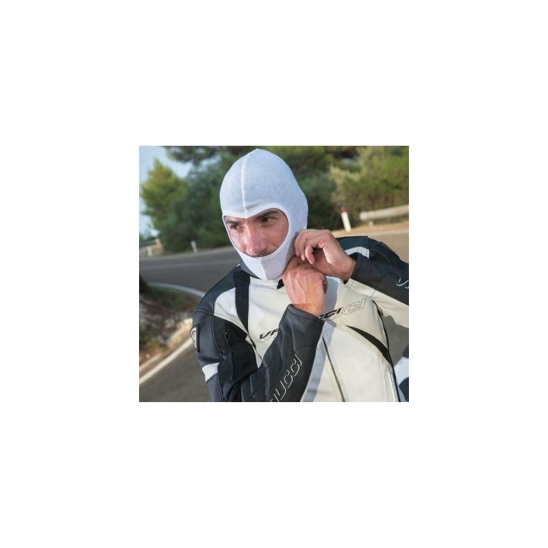 Capucha para casco de moto blanco