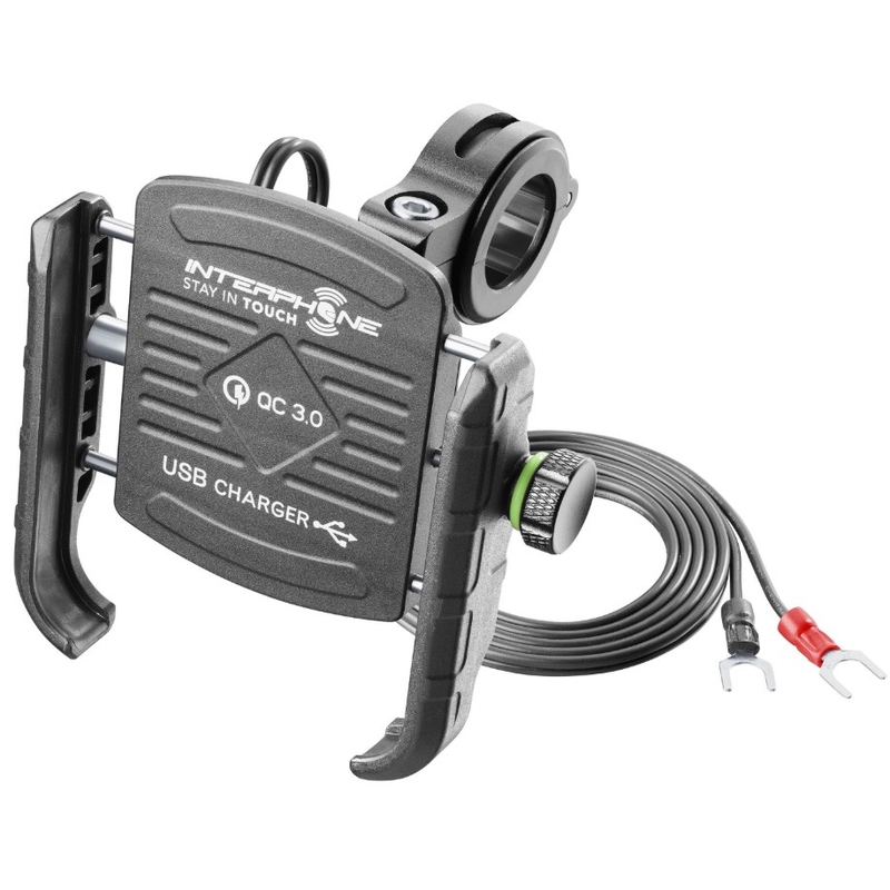 Univerzální držák Interphone Motocrab s USB portem