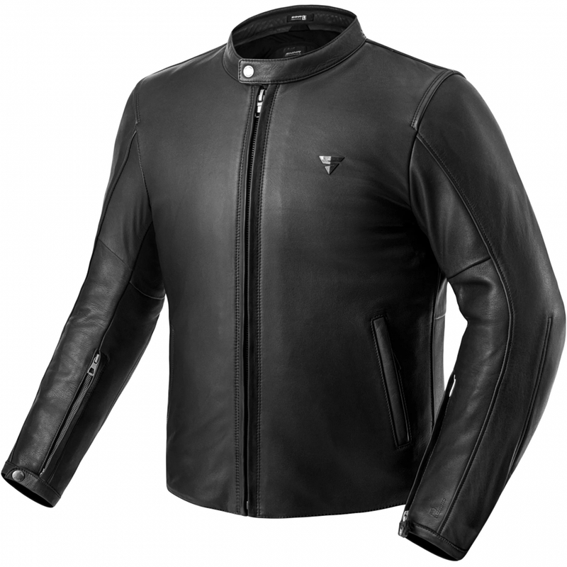 Chaqueta de moto de cuero Shima Hunter 3.0 negra