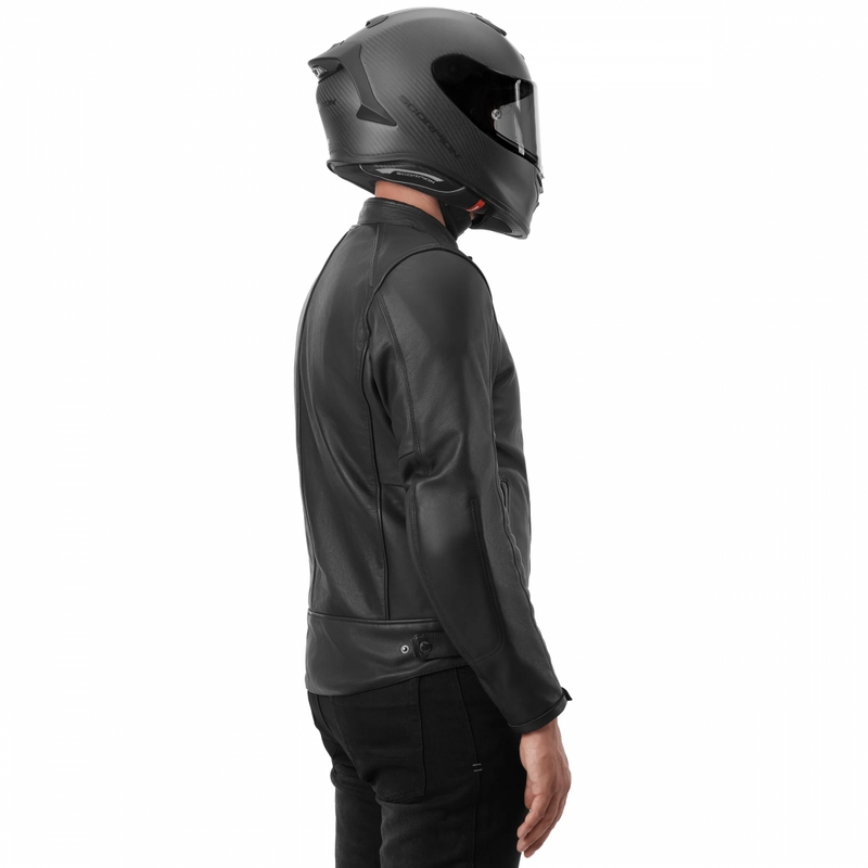 Chaqueta de moto de cuero Shima Hunter 3.0 negra