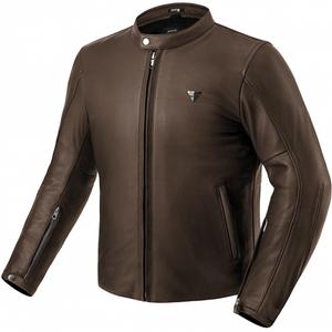 Chaqueta de moto de cuero Shima Hunter 3.0 marrón