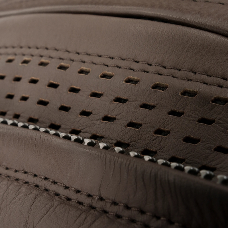 Chaqueta de moto de cuero Shima Hunter 3.0 marrón