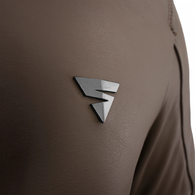 Chaqueta de moto de cuero Shima Hunter 3.0 marrón