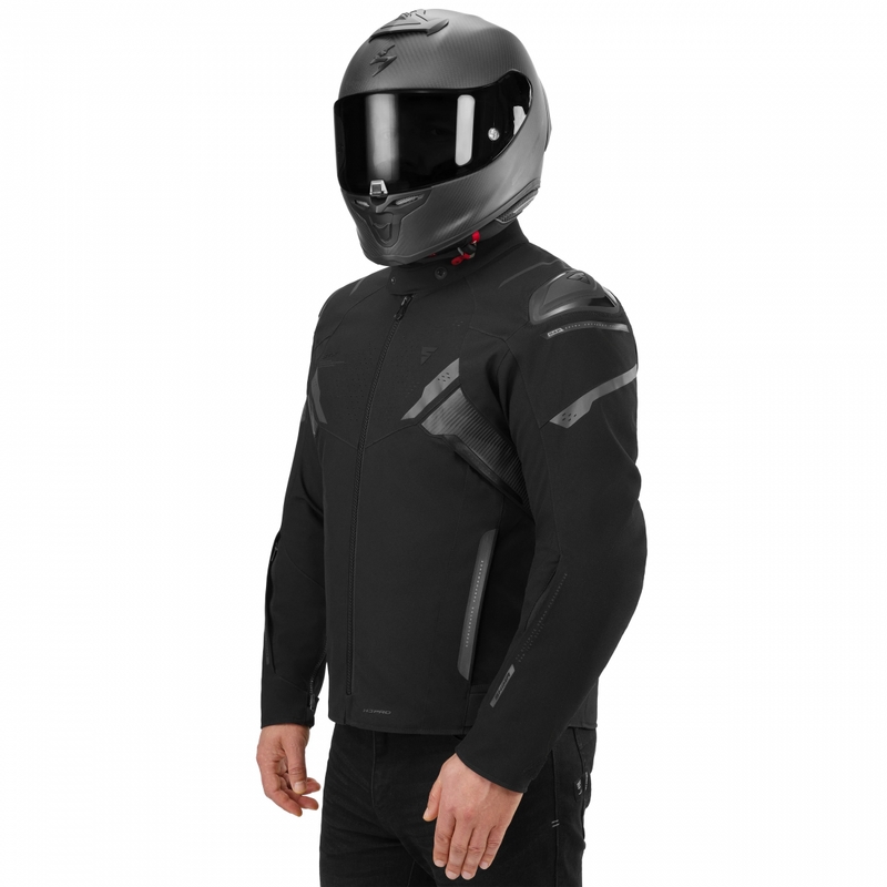 Chaqueta de moto Shima STX negra