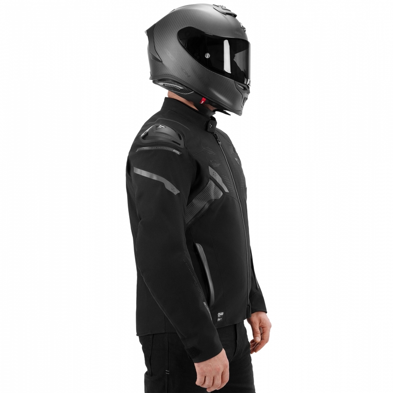 Chaqueta de moto Shima STX negra