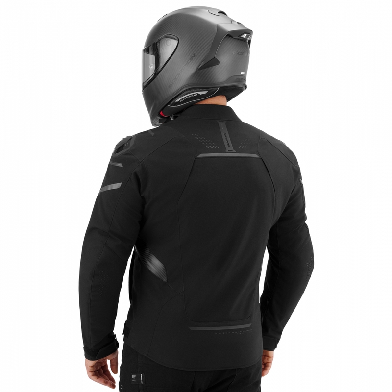 Chaqueta de moto Shima STX negra