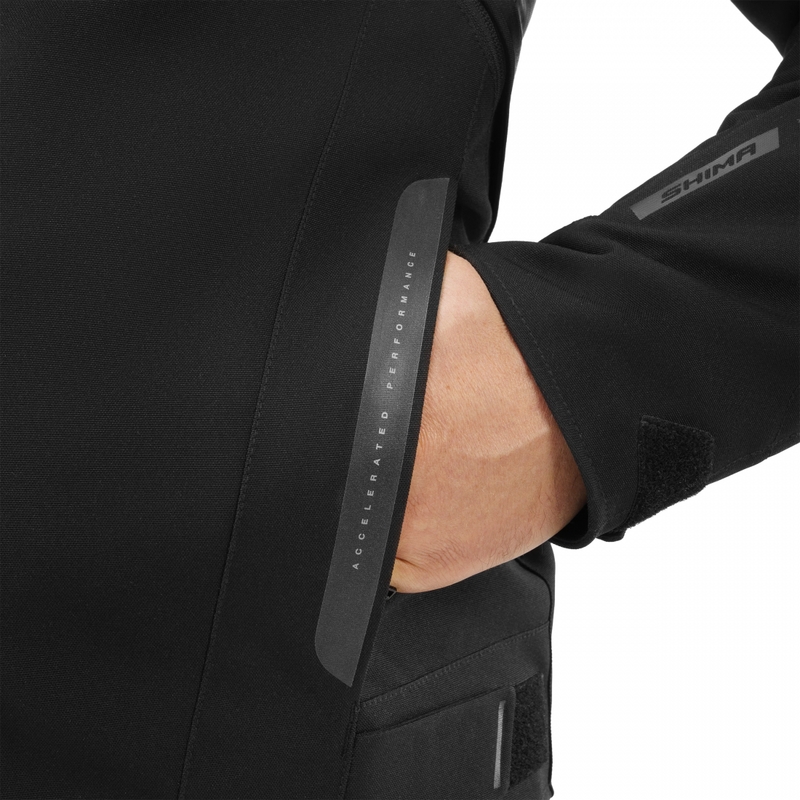 Chaqueta de moto Shima STX negra