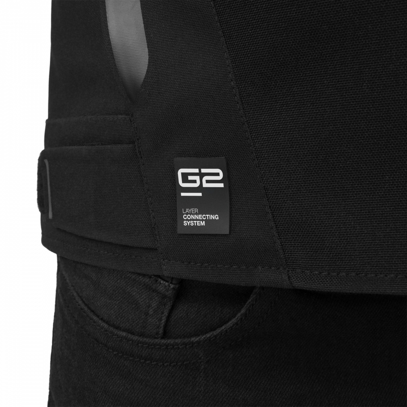 Chaqueta de moto Shima STX negra