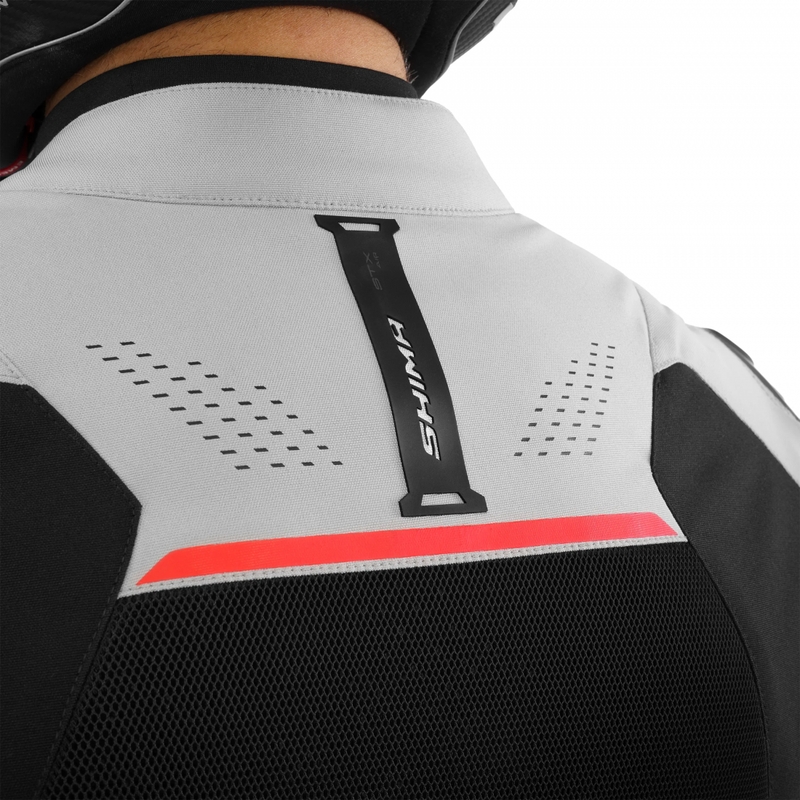 Chaqueta de moto Shima STX Air gris-roja
