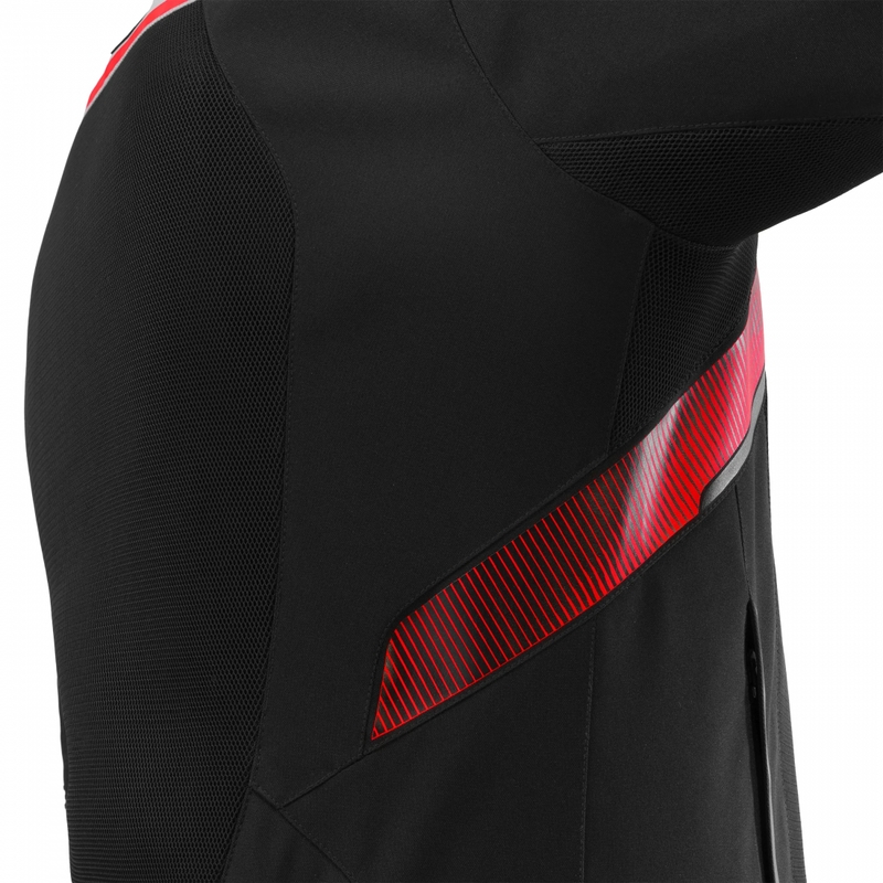 Chaqueta de moto Shima STX Air gris-roja