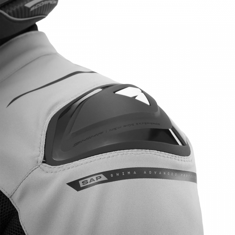 Chaqueta de moto Shima STX Air gris-roja