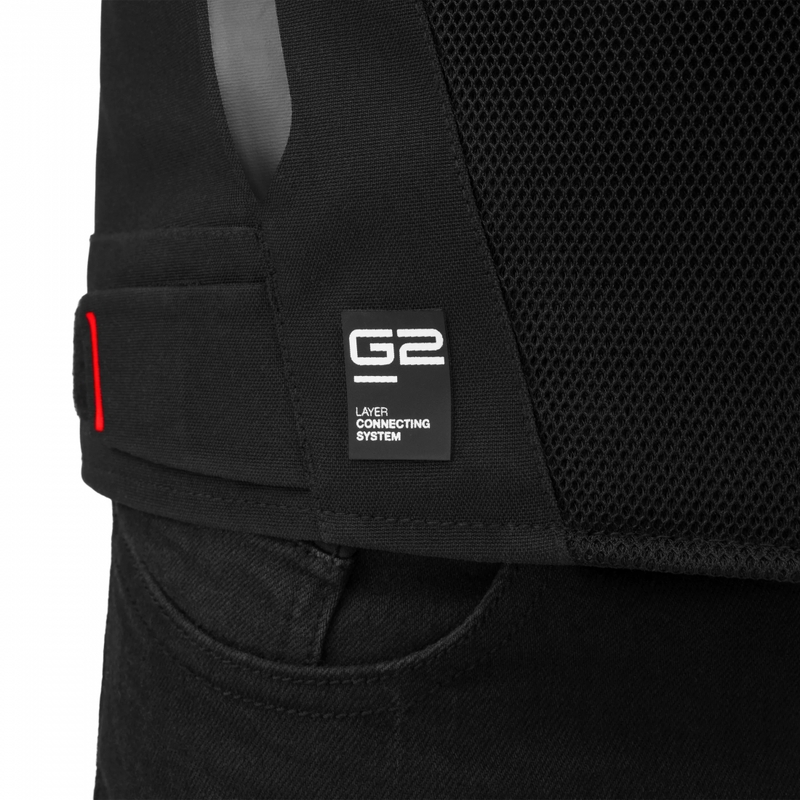 Chaqueta de moto Shima STX Air gris-roja