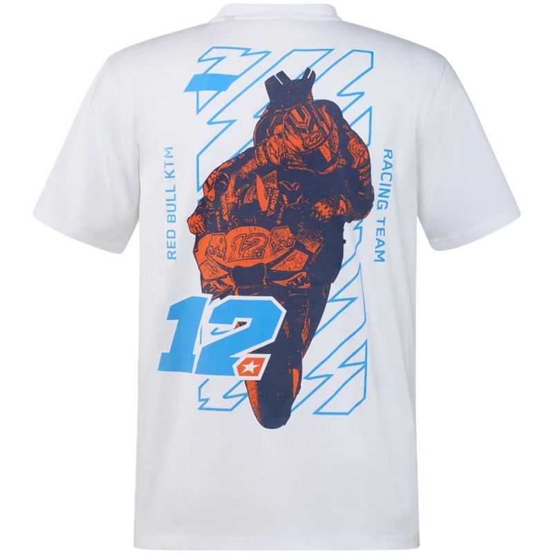 Camiseta blanca de piloto KTM Viñales