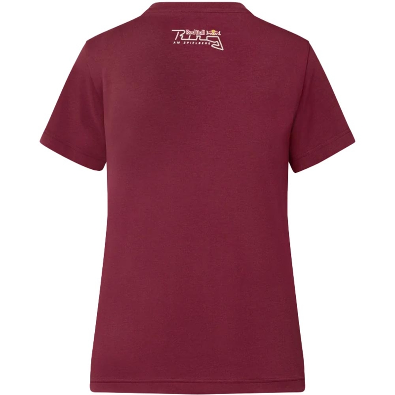 Camiseta Red Bull Racing Boost para mujer, color rojo oscuro.
